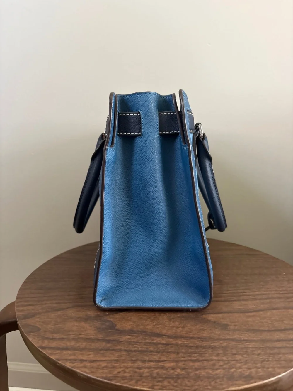 Michael Kors Corner Frame Dillon Shoulder Bag Sky Steel Blue